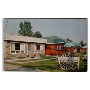 Shrewsbury Ontario White's Modern Motel Dining Room 1967 Postcard Chrome